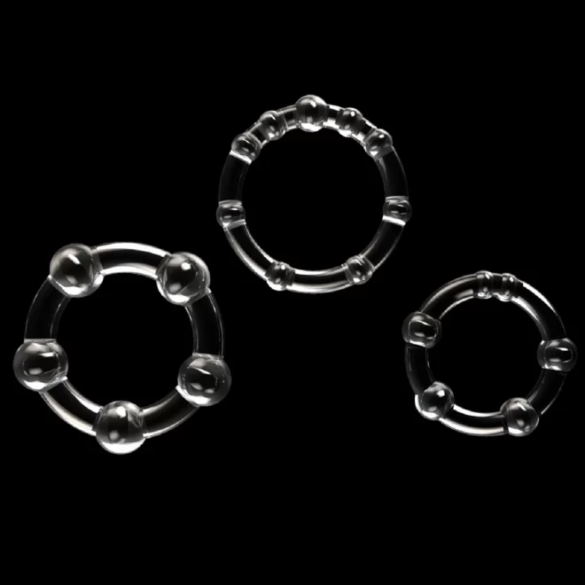 Pierścienie Power Plus Triple Beaded Ring Set