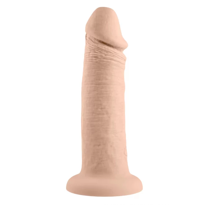 EVOLVED 6INCH VIBRATING DONG, LIGHT FLESH