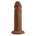 EVOLVED 6INCH VIBRATING DONG, DARK FLESH