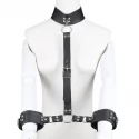 Guilty Toys Black Adjustable Handcuffs and Neck Re