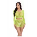 LEAF IT TO ME SHORT SET GREEN, PLUS SIZE