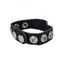 Pierścień erekcyjny z regulacją The leather 5 snap