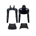 CRD COLLAR JACKET AND MINI SKIRT, L