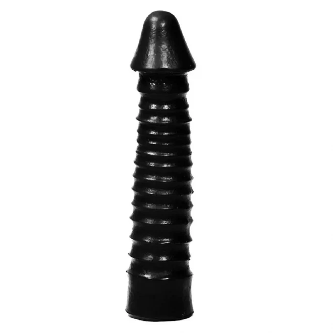 All black ripple-penis-dildo 26cm lang