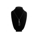 Vibrating silicone teardrop necklace