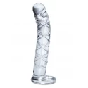 Szklane dildo z podstawą Icicles No.60