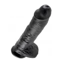 Realistyczne dildo z jądrami King Cock 10"