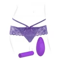 Wibrujące majtki Fantasy For Her Crotchless Petite Panty Thrill-Her