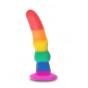 Tęczowe dildo Naughty Boytoy