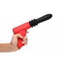 Thrusting Pistola Vibrator - Black/Red