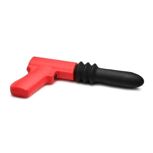 Thrusting Pistola Vibrator - Black/Red