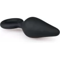 Korek analny z okrągłym uchwytem - Black Buttplug With Pull Ring - L