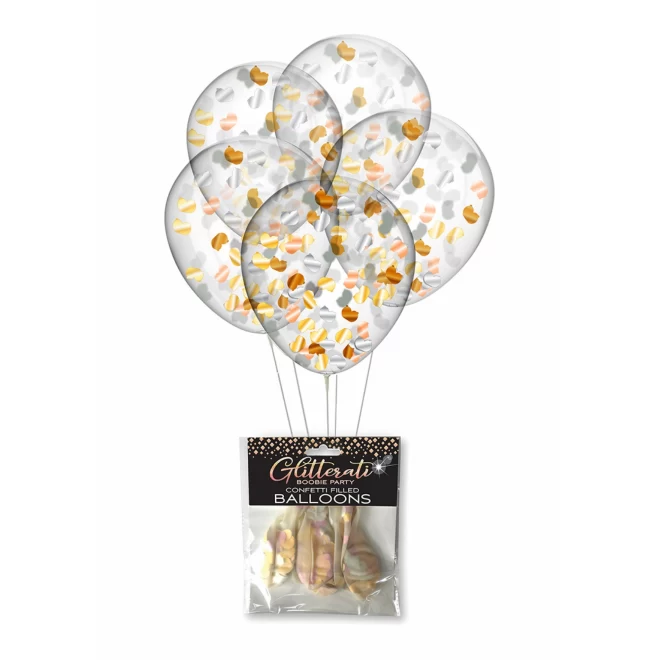 Balony z konfetti Glitterati Boobie