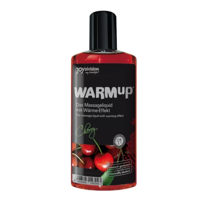 Rozgrzewający olejek do masażu Warm Up Cherry 150 ml