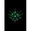 Body jewelry stickers - chest - glow in the dark