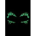 Body jewelry stickers - face - glow in the dark