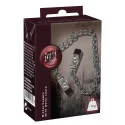 Łańcuszek z klipsami na piersi Fetish Collection Nipple Clamps Witch Metal Chain