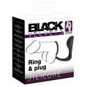 Wtyczka analna z ringiem Black Velvets Ring & Plug