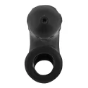 [sil/tpr] airlock air-lite vented chastity black ice