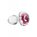 ADAM ET EVE PINK GEM GLASS PLUG SMALL