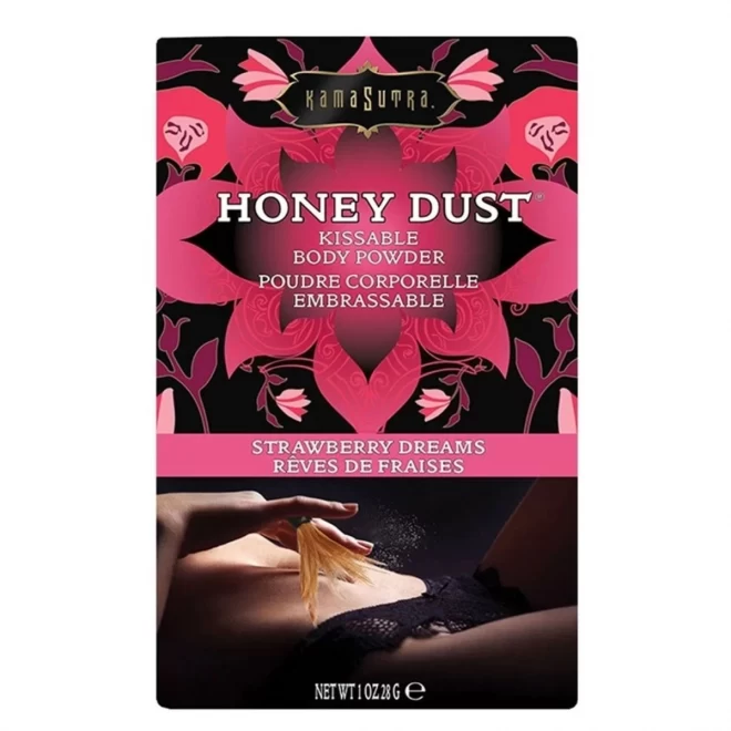 Jadalny puder do ciała o smaku truskawki Honey Dust Body Powder 28g