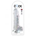 King Cock Clear 9" w balls