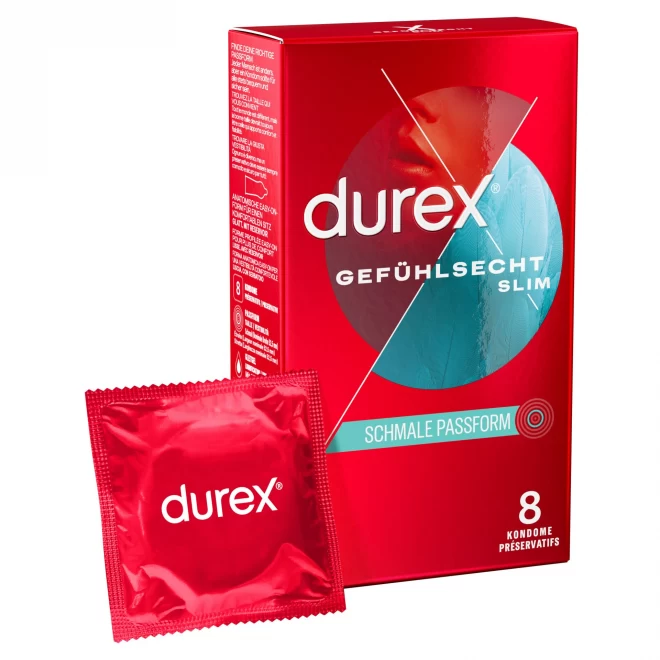 Prezerwatywy Durex Gefühlsecht Slim 8szt.