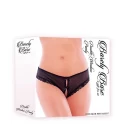 BARELY BARE DOUBLE WINDOW PANTY BLACK
