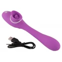 Wibrator ze stymulatorem łechtaczki 2 Function Bendable Vibe