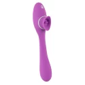 Wibrator ze stymulatorem łechtaczki 2 Function Bendable Vibe