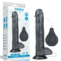 Dildo z przyssawką i z funkcją wytrysku 11"