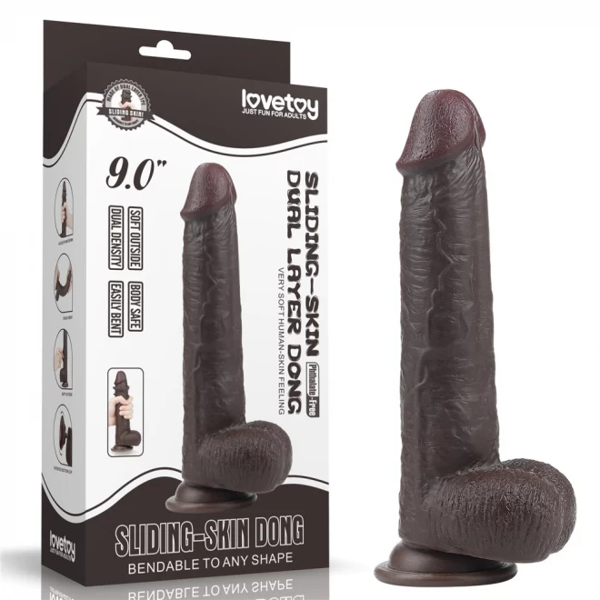 Dildo z ruchomą skórą Sliding Skin Dong