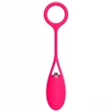 Vibrator Egg Sally with Ring 18.5 cm Pink Mokko To