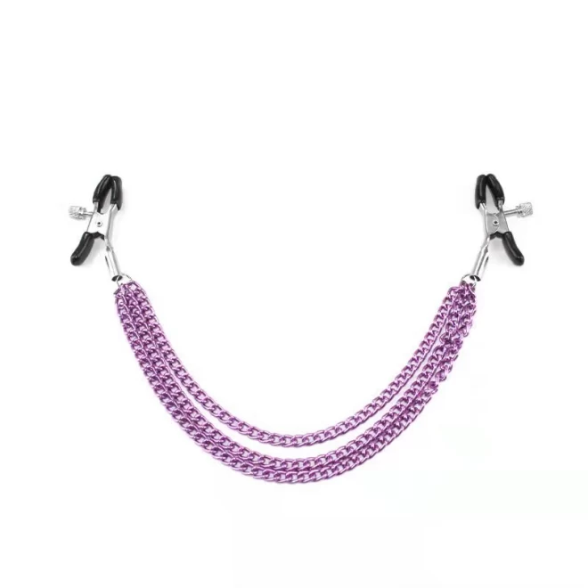 Nipple Clamps with Pink Chains Sigrid Mokko Toys