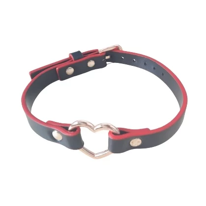 Choker Golden Heart Eco Leather