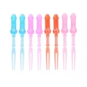 Widelczyki peniski 8 Penis Forks Set Mix Colours