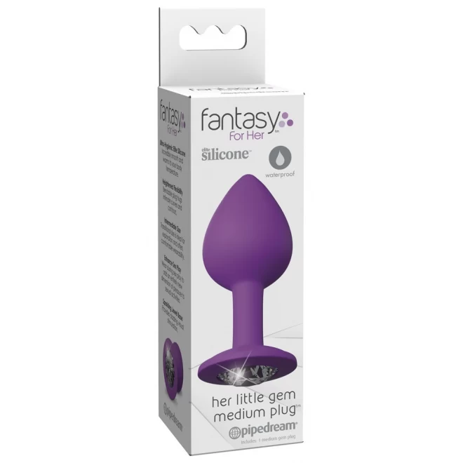 Plug analny z kryształem Fantasy For Her