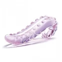 Dildo karbowane język Lick it Glass