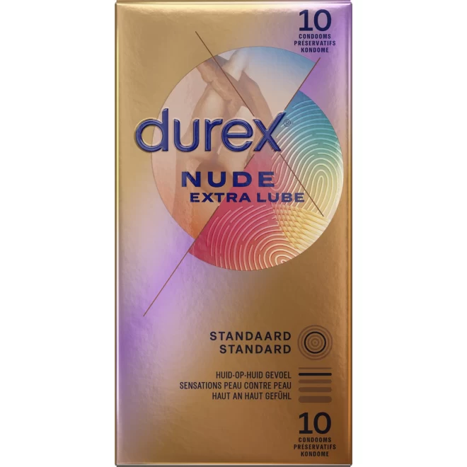 Prezerwatywy Durex Nude Extra Lube 10szt.