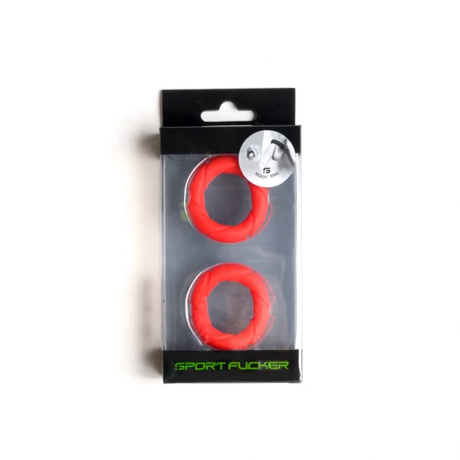 Liquid silicone ready rings 2-pack red