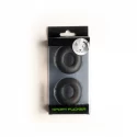 Stacker rings 2-pack black