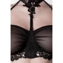 Grey velvet 3-tlg.set (bra, string, strapsgÃ¼rtel)