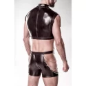 Grey velvet men 2-teiliges kunstleder set