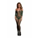Lace sleeved bodystocking