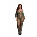 Lace sleeved bodystocking