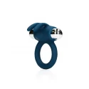 Vibrating rabbit cock ring - baltic blue