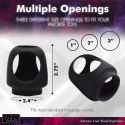 Nakładka łącząca dildo z różdżką - Strap Cap Wand Harness for Dildos