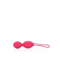 Vibrating egg with remote control - strawberry red