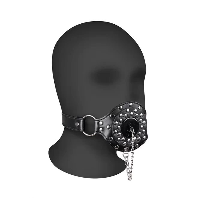 Open mouth gag with plug stopper