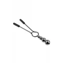 SELOPA BEADED NIPPLE CLAMPS SILVER